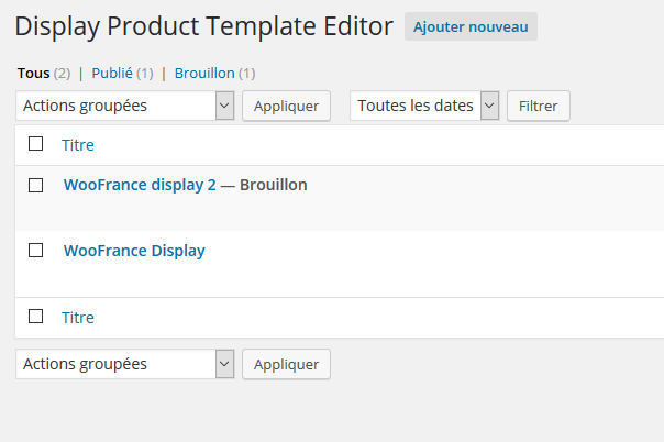 On a testé :  Display Product – Multi-disposition pour WooCommerce