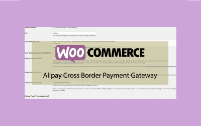 Plugin woocommerce Alipay Cross Border Payment Gateway – Passerelle de paiement pour la Chine