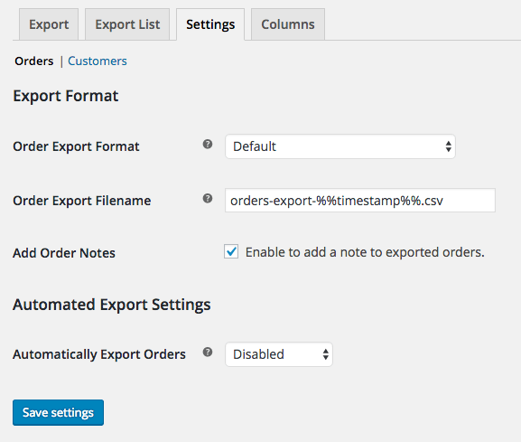 WooCommerce Customer Order CSV Export 3