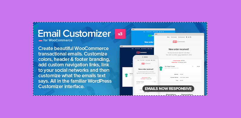 Email Customizer for WooCommerce  – Personnalisez vos Email
