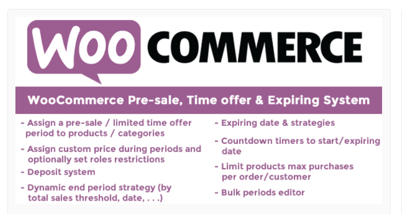 Plugin WooCommerce Pre-sale – Faites des préventes avec WooCommerce