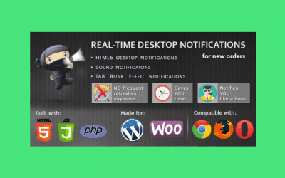 WooCommerce Real Time Desktop notifications – Notification en temps réel pour WooCommerce