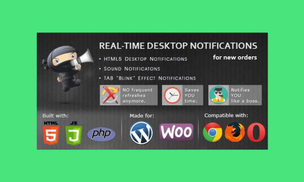 WooCommerce Real Time Desktop notifications – Notification en temps réel pour WooCommerce