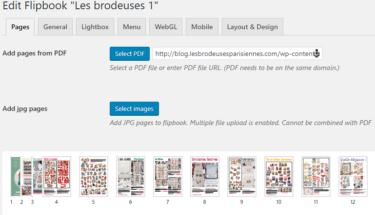 Nous avons testé Real 3D flipbook plugin WordPress pour faire des catalogue en 3D