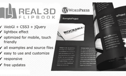 Nous avons testé Real 3D flipbook plugin WordPress pour faire des catalogue en 3D