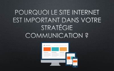 POURQUOI LE SITE INTERNET EST-IL SI IMPORTANT DANS VOTRE STRATÉGIE COMMUNICATION ?