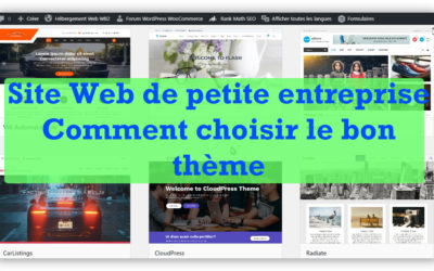 Comment choisir le bon thème WordPress pour votre site Web de petite entreprise