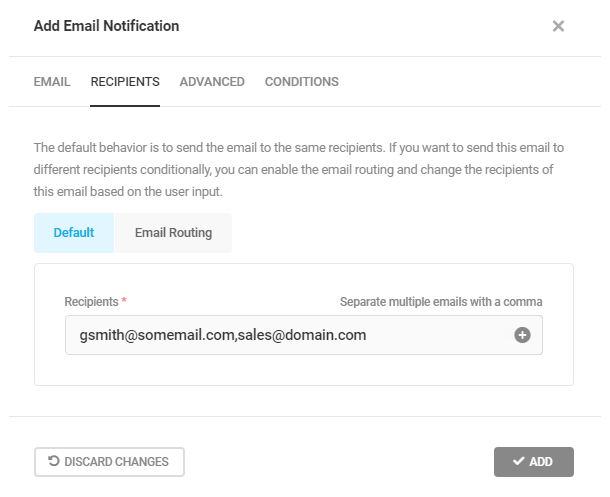 Modifier les destinataires des notifications par e-mail dans le formulaire Forminator