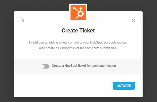 Créer un ticket HubSpot avec l'intégration Forminator