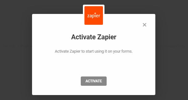 Activer l'intégration Zapier dans Forminator