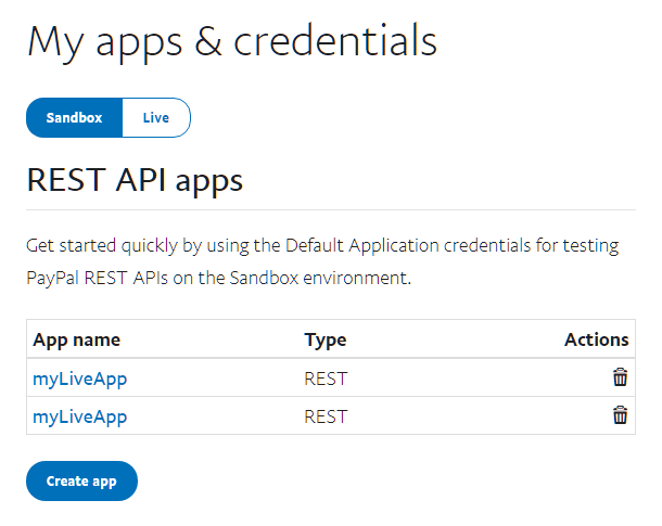 Obtenez des clés d'API PayPal sandbox pour vous connecter à Forminator