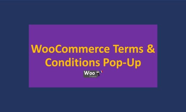 WooCommerce Terms & Conditions Pop-Up – Fenêtre contextuelle de la page de conditions de vente