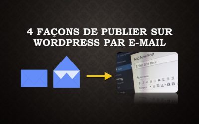 4 façons de publier sur WordPress par e-mail