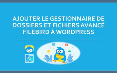 Ajouter le gestionnaire de dossiers et fichiers avancé FileBird à WordPress