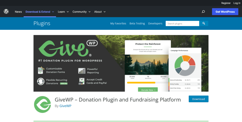 givewp – donation plugin and fundraising platform