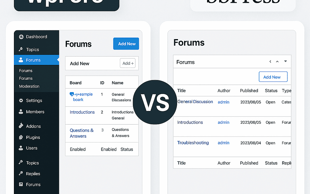 Créer un forum avec WordPress : bbPress ou wpForo ?